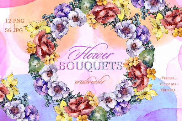 Bouquets Surprise Watercolor Illustrations