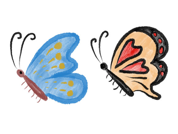 Butterfly Watercolor Embroidery Design