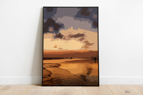 Sunset View Watercolor Illustrations