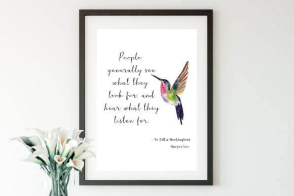 To Kill a Mockingbird Watercolor Print and Illustrations