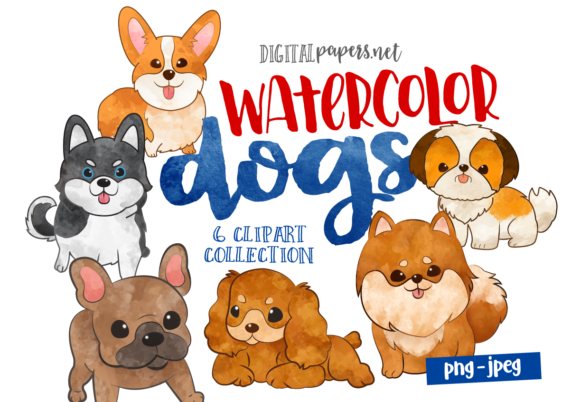 Watercolor Puppies: A Unique Embroidery Design